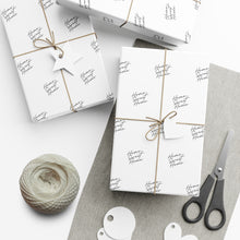  Home Sweet Home Gift Wrap Paper (White + Black)