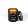 Home Sweet Home Soy Candle — Amber Jar Scented Candle (Multiple Sizes)