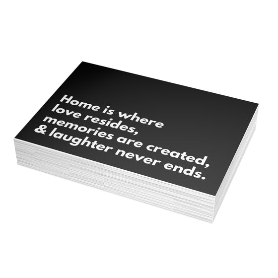 Bold Font Home is Where Notecard Bundle (7 x 5)