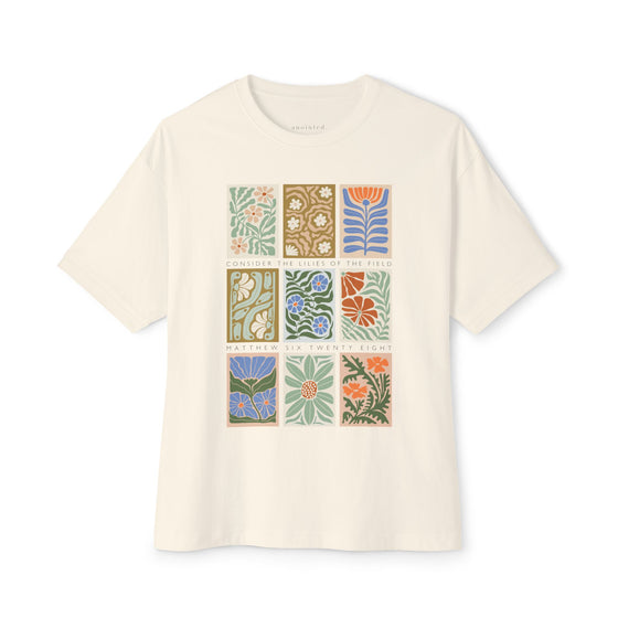 Consider the Lilies Oversized Boxy Tee