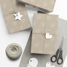 Home Sweet Home Gift Wrap Paper (Brown + White)
