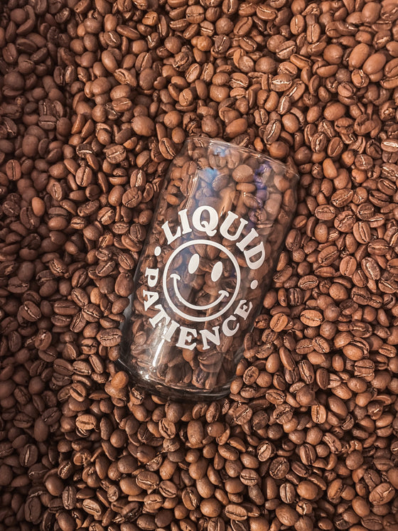 Liquid Patience Coffee Glass