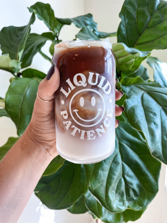 Liquid Patience Coffee Glass